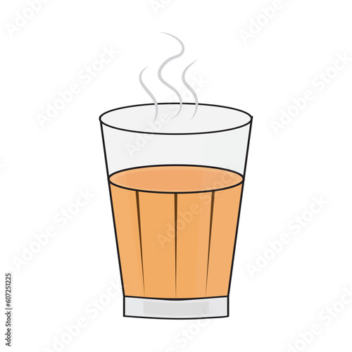 Tea also known chai, Chai vector Illustration Indian Street Food