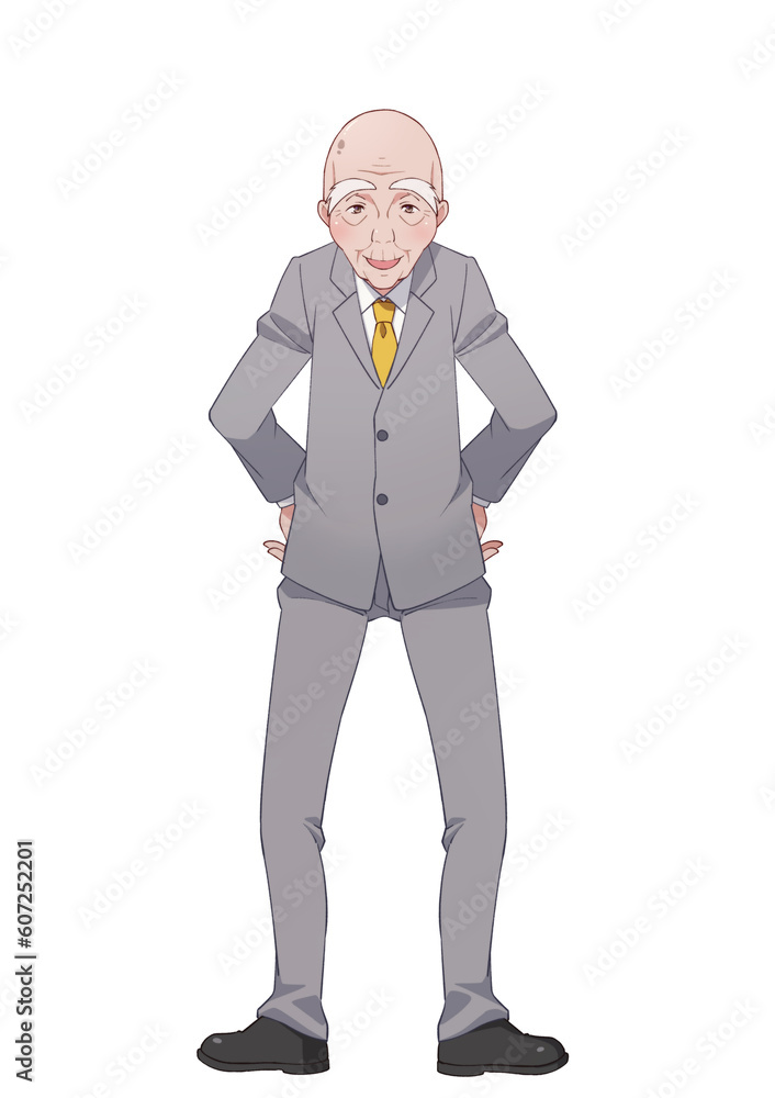 スーツ姿の元気そうなおじいさん
スーツ姿の元気そうなおじいさん