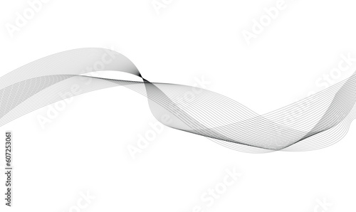  Abstract line black and white background. Abstract vector white background black smooth line. © Background