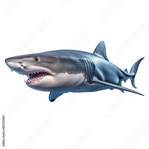 Portrait of a shark whole body  PNG