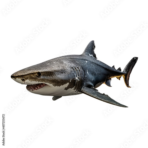 Portrait of a shark whole body  PNG