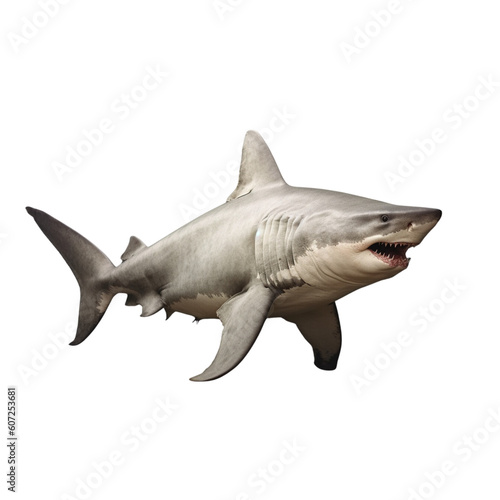 Portrait of a shark whole body  PNG