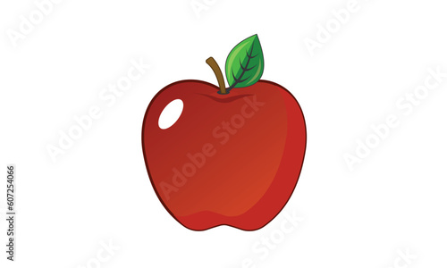 apple icon isolated flat. apple fruits vector design