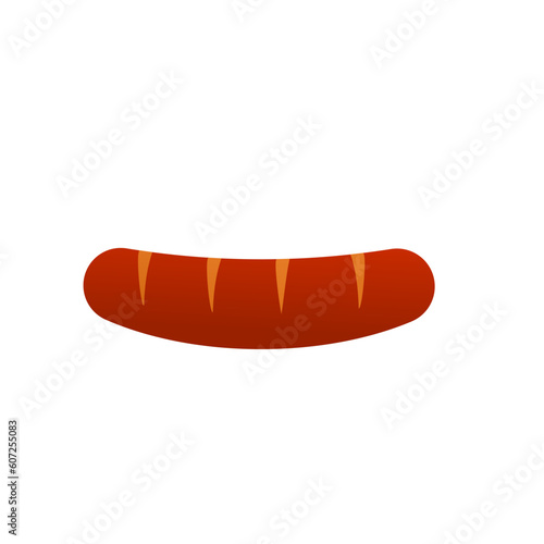 sausage on a fork