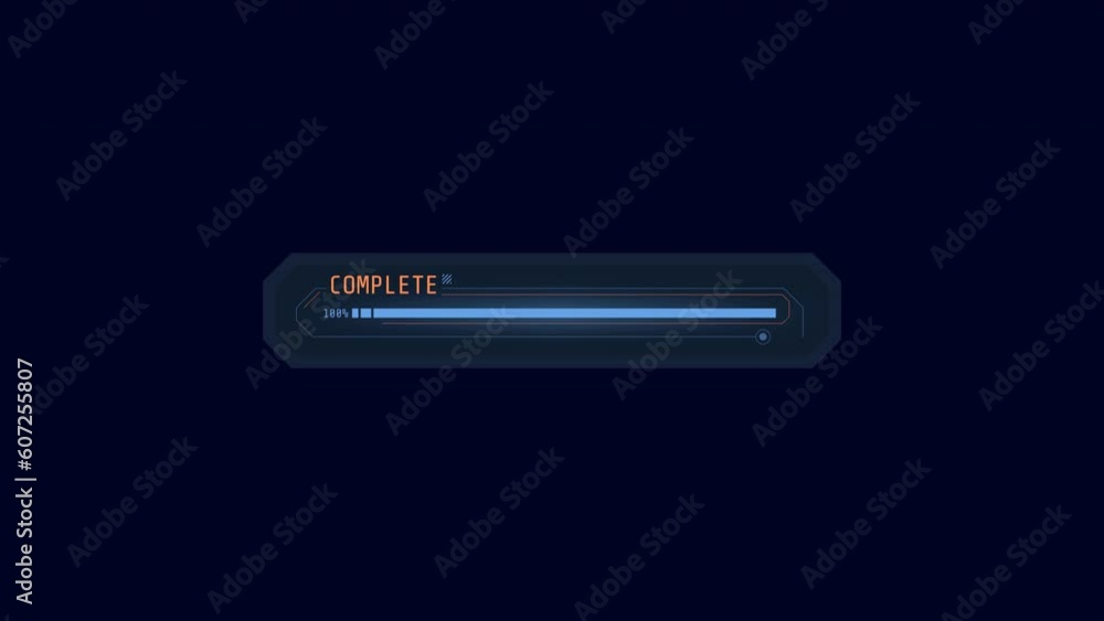 HUD loading element - frame with decoding progress indicator. HUD loading element - frame with decoding progress indicator.