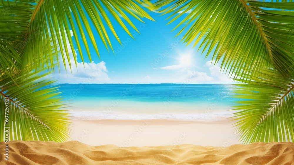 Obraz premium Summer background design Generative AI