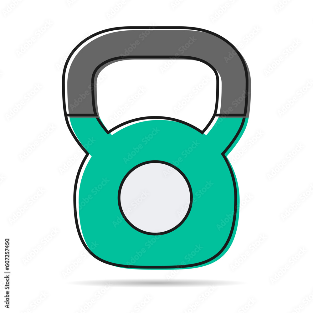 Kettlebell icon, fitness sport symbol, iron equipment vector illustration, workout heavy training web mark Kettlebell icon, fitness sport symbol, iron equipment vector illustration, workout heavy training web mark