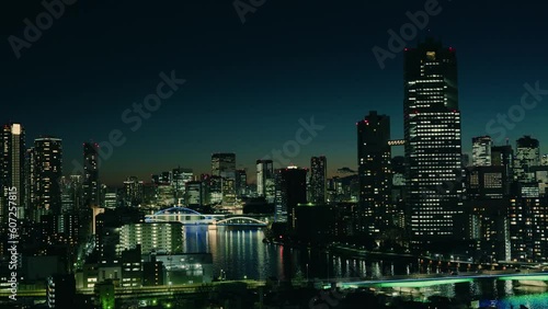 Wallpaper Mural 東京,夜景,川沿い Torontodigital.ca