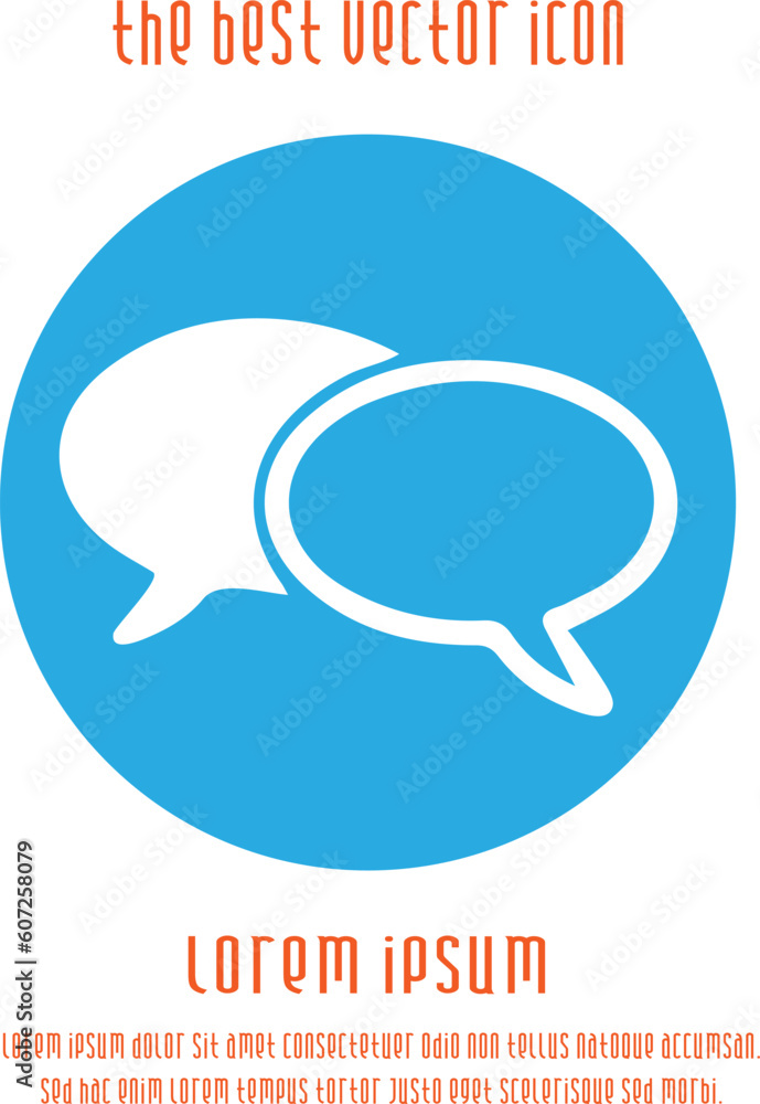 Speech bubbles vector icon eps 10. Bubble symbol. Simple isolated illustration. Speech bubbles vector icon eps 10. Bubble symbol. Simple isolated illustration.