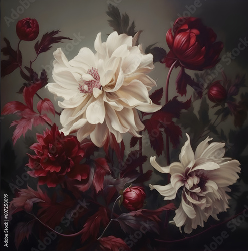 Red Floral Fine Art Textures