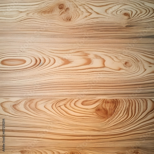 Detailed view of wood or plywood for backdrop, light wooden table with nature pattern and color, wooden background Generative AI