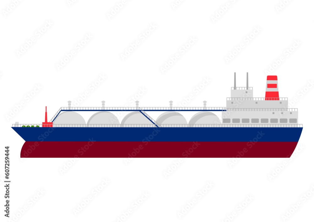 燃料を輸送するタンカー船