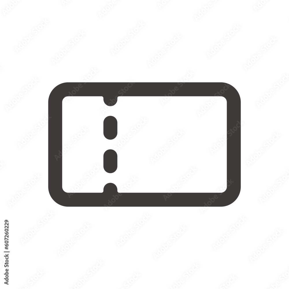 製品設計やアプリ開発やプログラミングに使える、シンプルで使いやすいチケットアイコン 製品設計やアプリ開発やプログラミングに使える、シンプルで使いやすいチケットアイコン