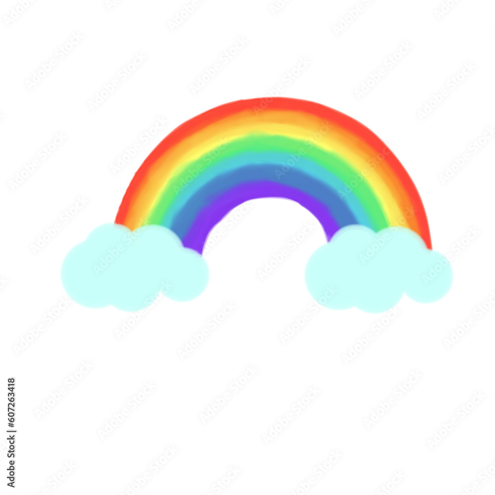 rainbow and clouds rainbow and clouds