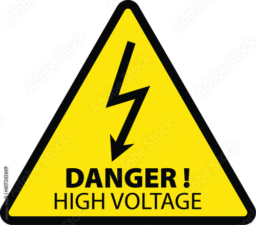 high voltage danger sign