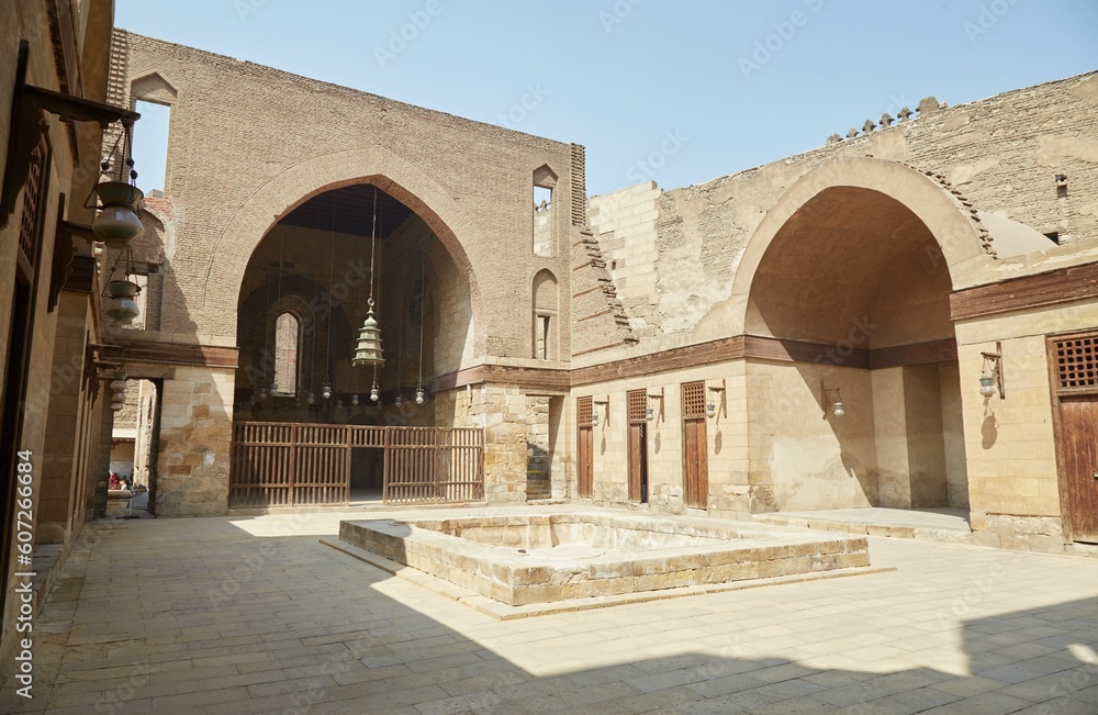 The elaborate Qalawun Complex on Old Cairo's al-Muizz street