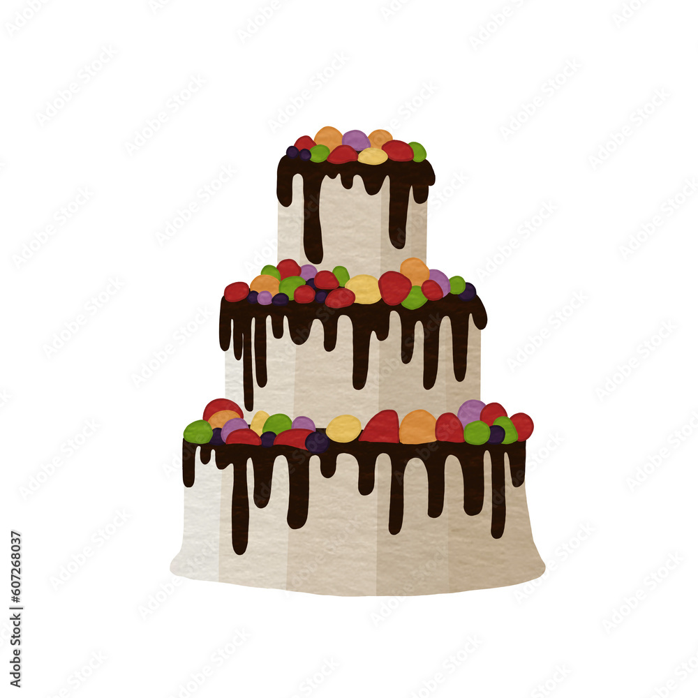 3 Layered Cake Clipart Pics