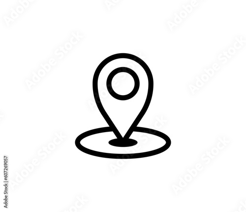 Free Download vector icon of simple forms of point of location - GFXLoad