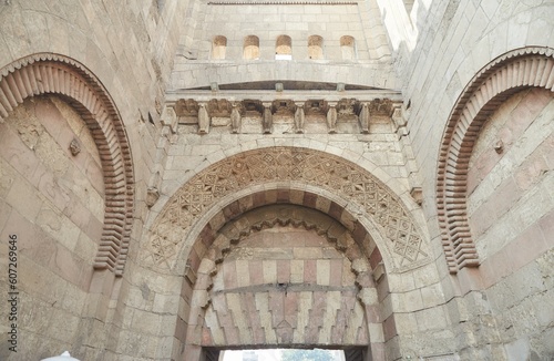 Bab al-Futuh, the original gate to Cairo's al-Muizz street built by the Fatimids photo