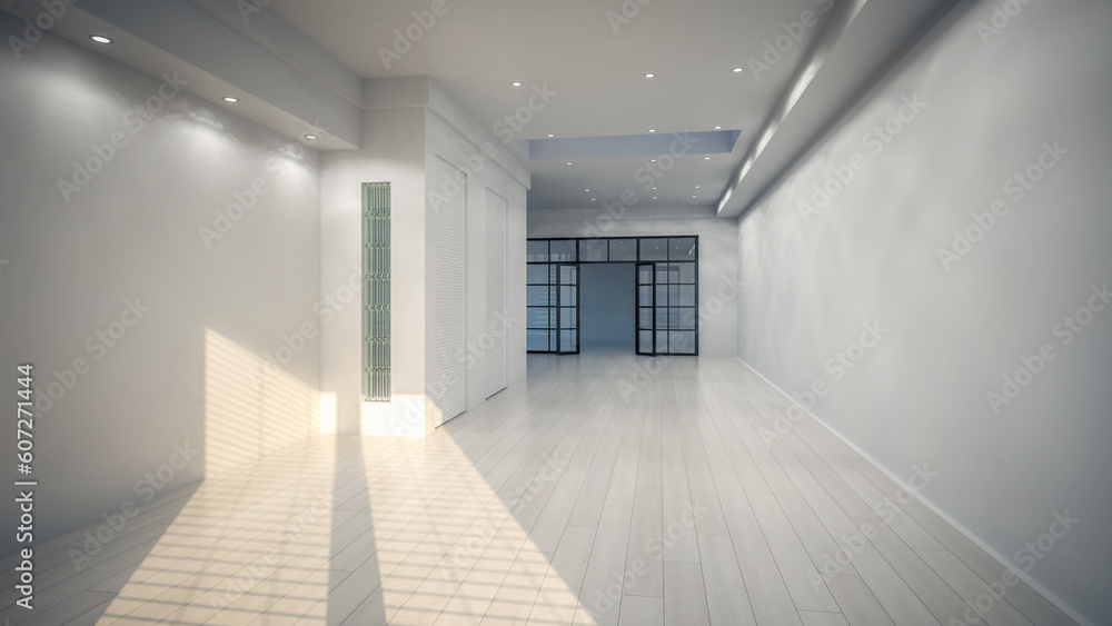 Obraz premium Raumadaptation und Trockenbau-Finshing - 3D Visualsierung