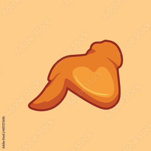 Fried Chicken, Simple Chicken Wing Vector