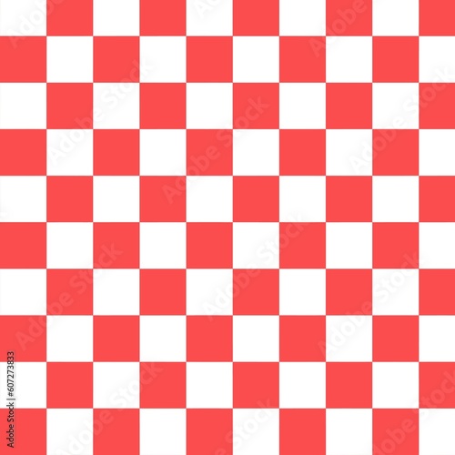 red and white chess board