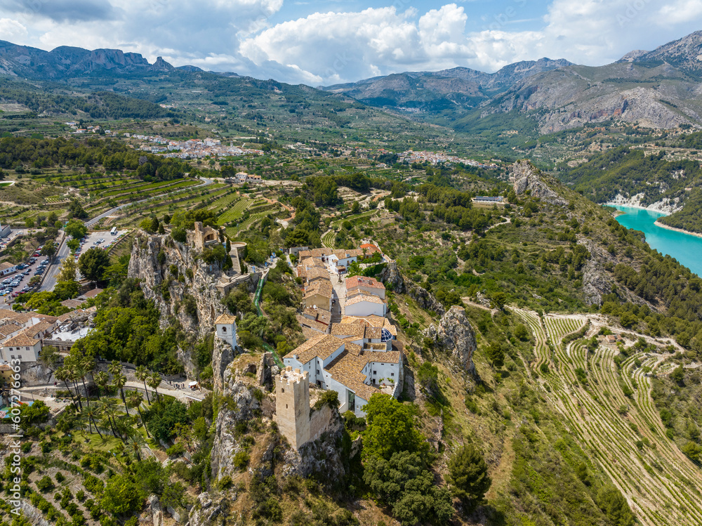 Guadalest Sierra de Serrella mountains. Spain in Alicante Guadalest Sierra de Serrella mountains. Spain in Alicante