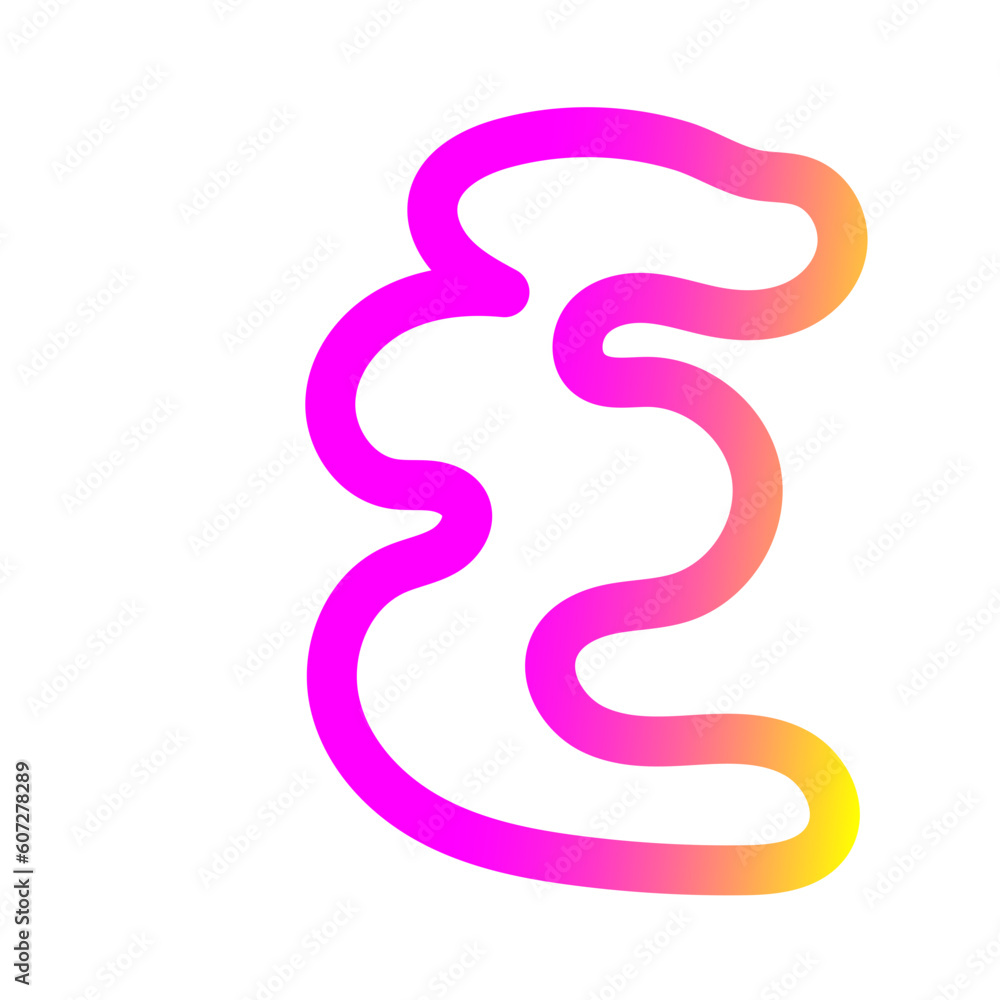 Colorful Gradient Abstract Outline Colorful Gradient Abstract Outline