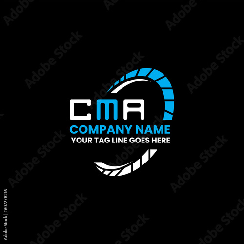 CMA letter logo creative design with vector graphic, CMA simple and modern logo. CMA luxurious alphabet design   photo