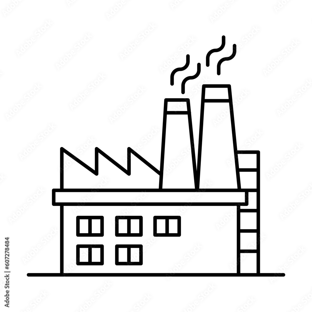 Factory building icon Factory building icon