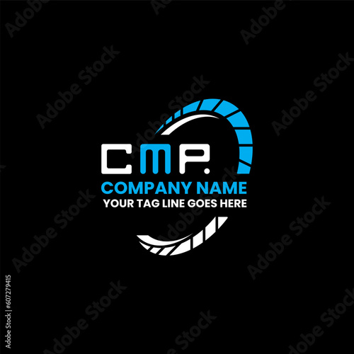 CMP letter logo creative design with vector graphic, CMP simple and modern logo. CMP luxurious alphabet design   photo