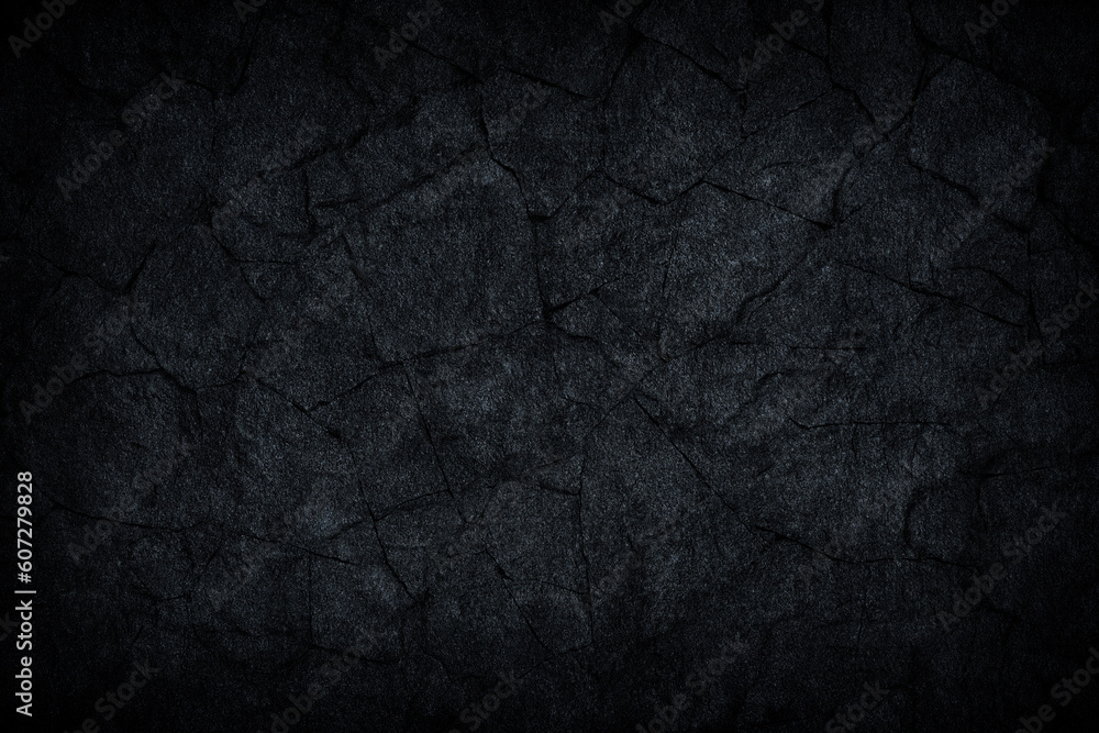 Fototapeta premium black gray dark slate stone crack background or texture