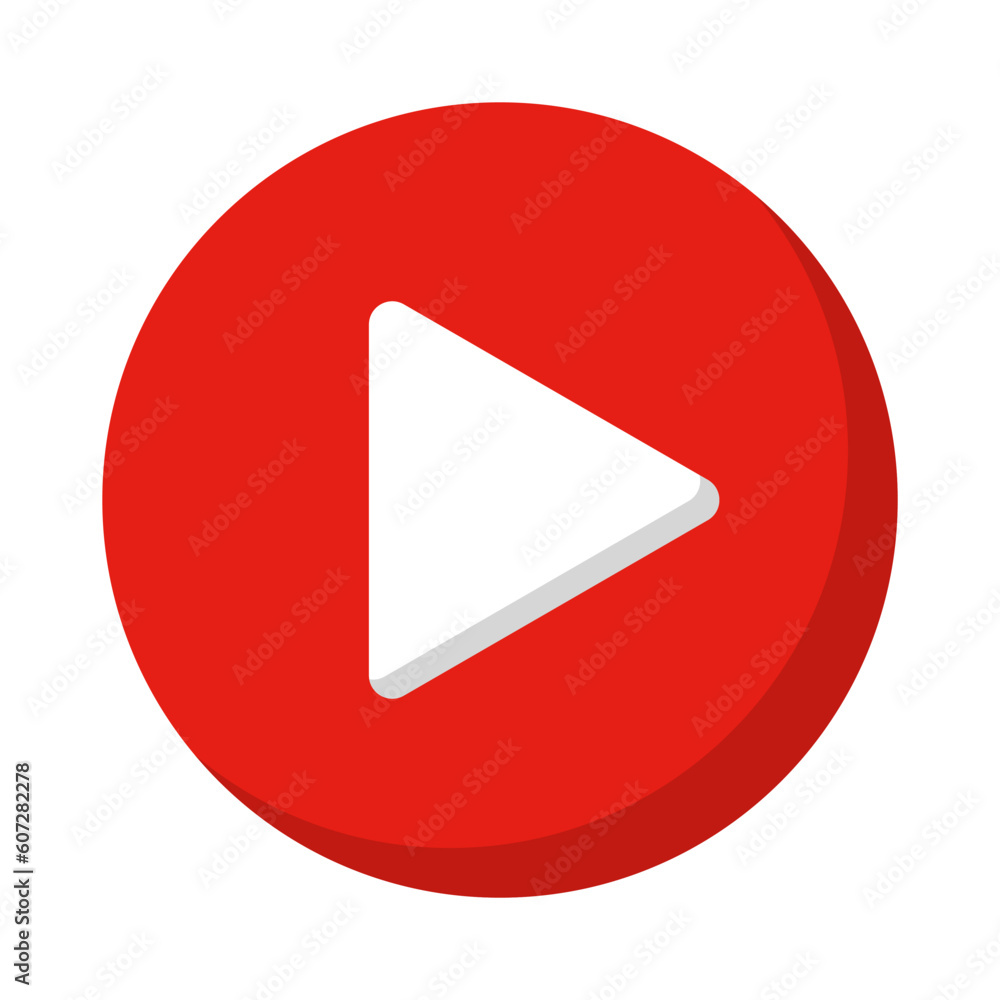 Flat design video play button. Vector. Flat design video play button. Vector.