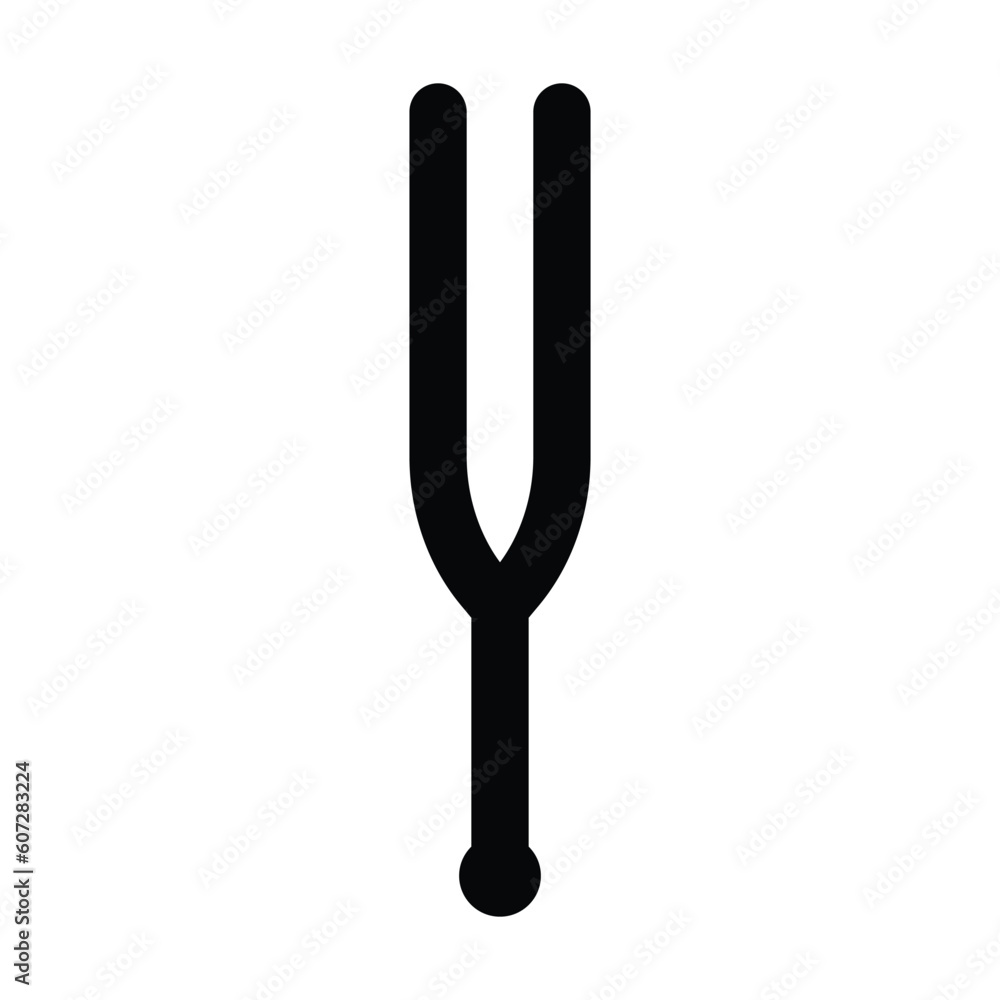 tuning fork icon, tuning vector, fork illustration tuning fork icon, tuning vector, fork illustration