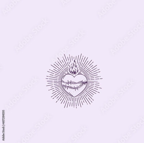 THESE HIGH QUALITY SACRED HEART JESUS VECTOR FOR USING VARIOUS TYPES OF DESIGN WORKS LIKE T-SHIRT, LOGO, TATTOO AND HOME WALL DESIGN
