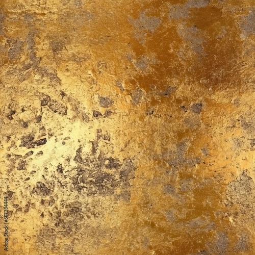 metal texture background in gold , Generative AI 
