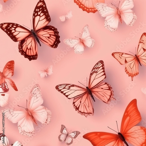 pink butterfly patterns  the art of nature on a soft canvas