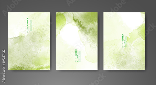 Cards with watercolor background. Design for your cover, date, postcard, banner, logo.