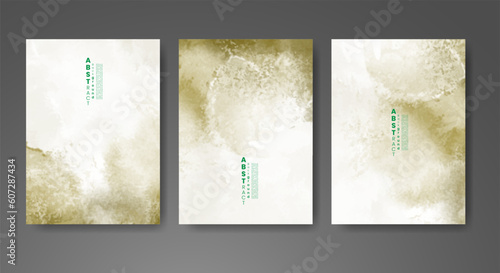 Cards with watercolor background. Design for your cover, date, postcard, banner, logo.