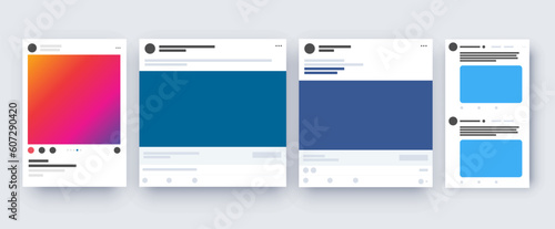 Social Media Interface Account Template Presentation