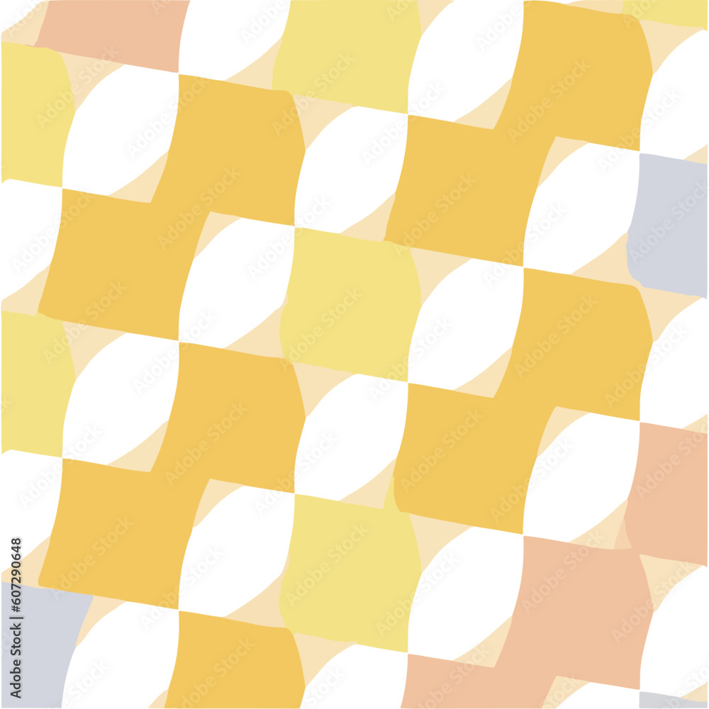 Colorful trendy checker board square seamless pattern