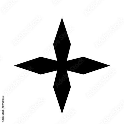 Templar cross religious symbol.
