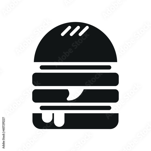 burger sign vector glyph symbol icon