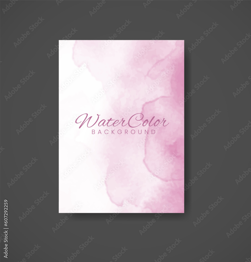 Cards with watercolor background. Design for your cover, date, postcard, banner, logo.