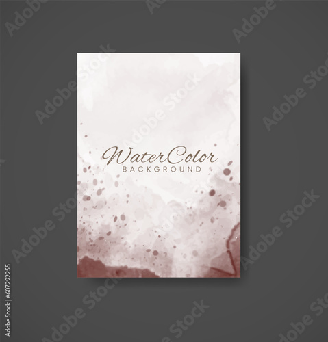 Cards with watercolor background. Design for your cover, date, postcard, banner, logo.