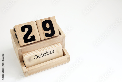 Fotografie Twenty-ninth Of October Perpetual Calendar