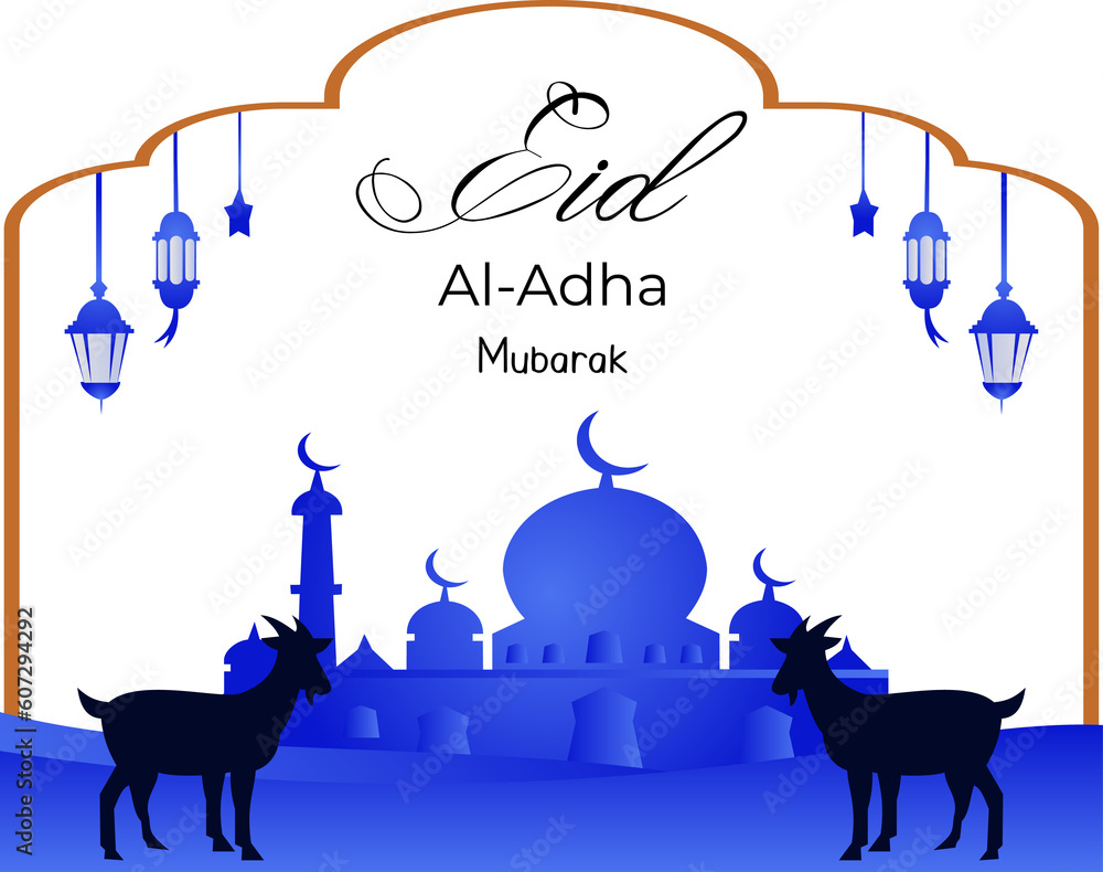 eid al adha mubarak islamic celebration background