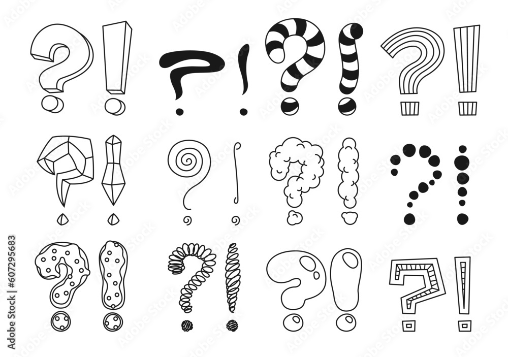 doodle-exclamation-and-question-marks-sketch-and-hand-drawn