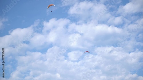 parachute in the sky