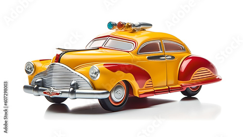 vintage superhero toy car from the 1950´s - generative ai © Martin